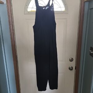 HALARA Black Sleeveless Pantsuit with Adjustable Straps